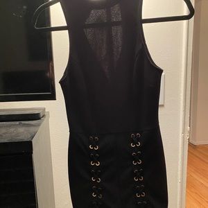 Rompers with lace up thighs